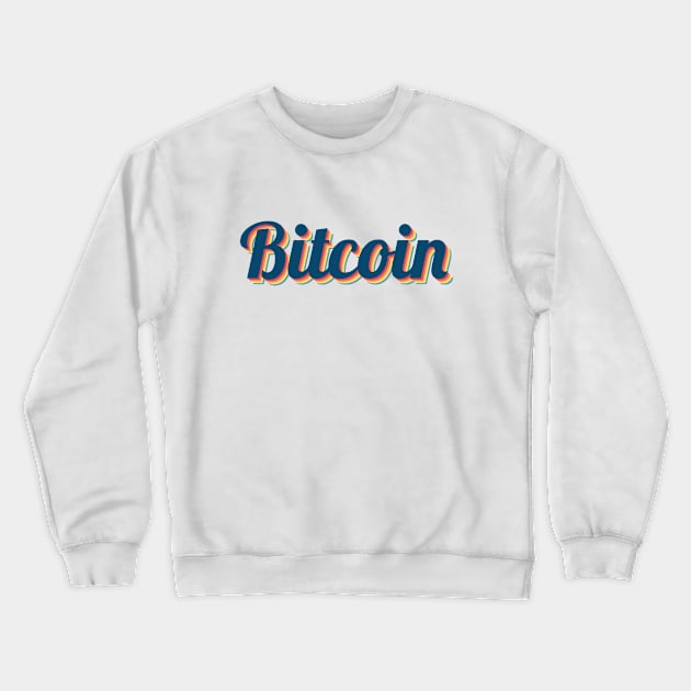 Bitcoin Retro Crewneck Sweatshirt by felixbunny